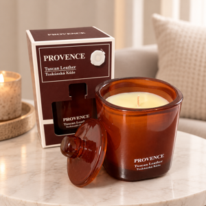 PROVENCE aromātiskā svece “Tuscan Leather” Nr.403